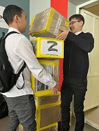 В преддверии Дня защитника Отечества Питерский район отправил на передовую очередную партию гуманитарного груза